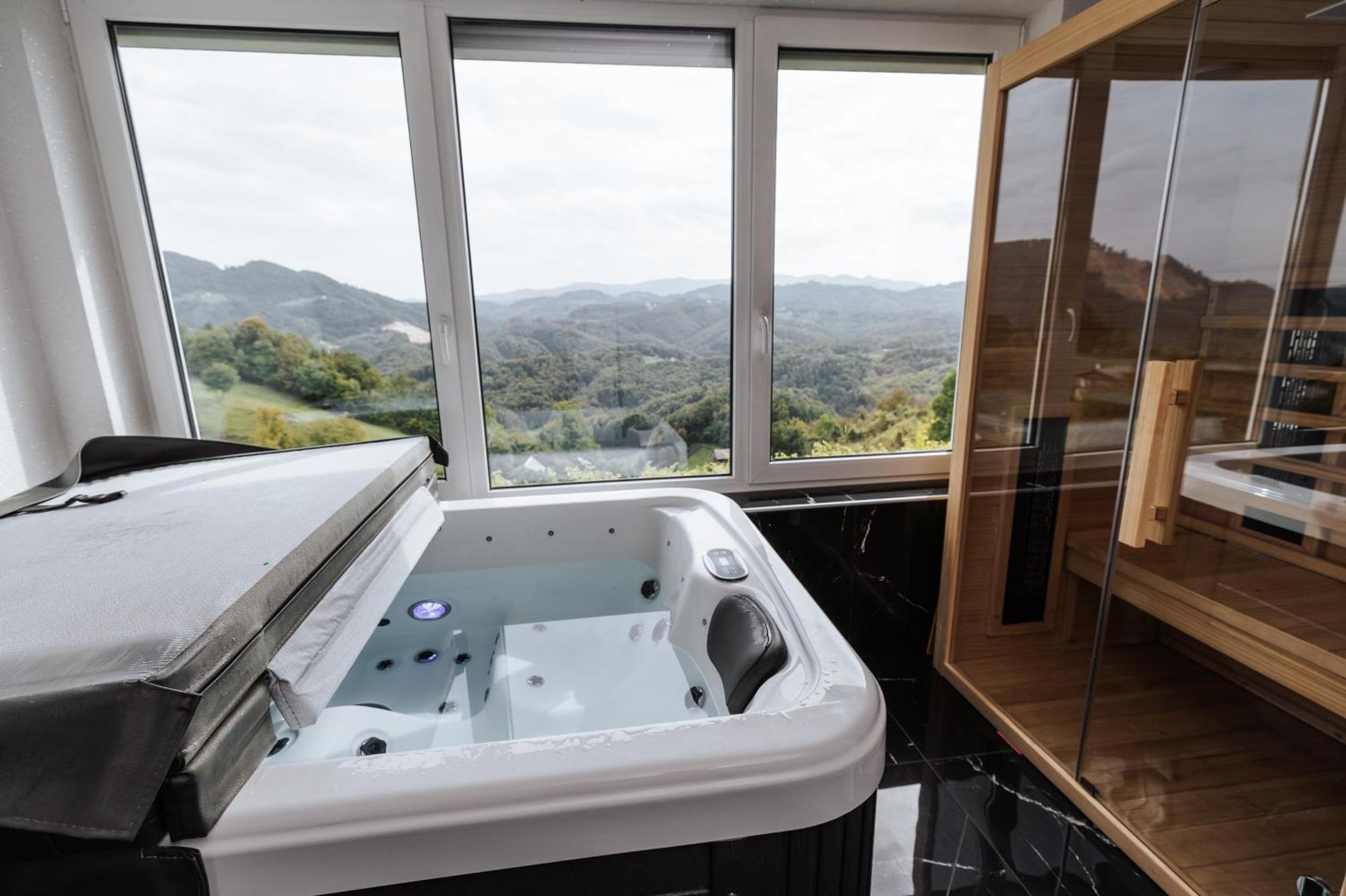 Tanja S Holiday Home In Nature With Sauna And Hot Tub Gorica pri Slivnici Exterior photo
